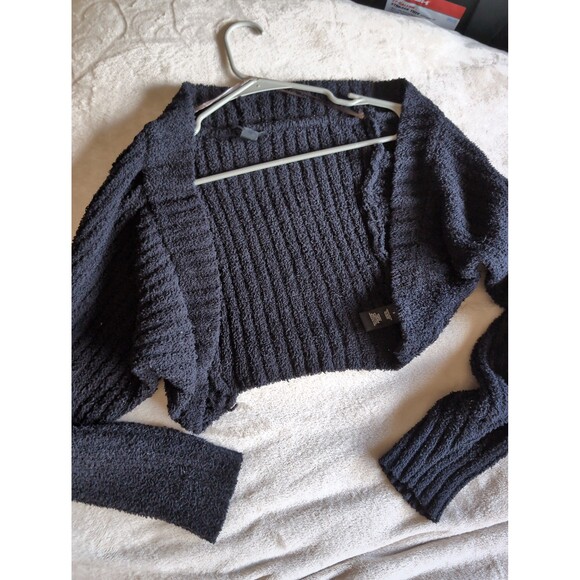 Windsor black crop top cardigan size small - Picture 1 of 5